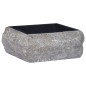 vidaXL Lavabo mármol negro 30x30x13 cm