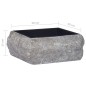 vidaXL Lavabo mármol negro 30x30x13 cm