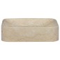vidaXL Lavabo crema mármol 40x40x10 cm vidaXL Lavabo crema mármol 40x40x10 cm