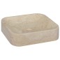 vidaXL Lavabo crema mármol 40x40x10 cm vidaXL Lavabo crema mármol 40x40x10 cm