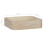 vidaXL Lavabo crema mármol 40x40x10 cm vidaXL Lavabo crema mármol 40x40x10 cm