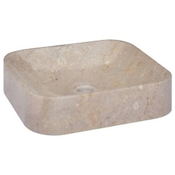 vidaXL Lavabo gris mármol 40x40x10 cm