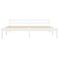 vidaXL Estructura de cama de madera maciza de pino blanco 180x200 cm vidaXL Estructura de cama de madera maciza de pino blanco 180x200 cm