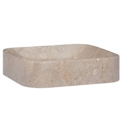 vidaXL Lavabo gris mármol 40x40x10 cm