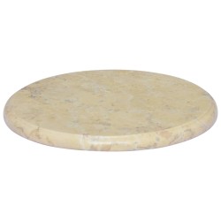 vidaXL Tablero para mesa mármol color crema Ø40x2,5 cm
