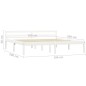 vidaXL Estructura de cama de madera maciza de pino blanco 180x200 cm vidaXL Estructura de cama de madera maciza de pino blanco 180x200 cm