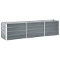 vidaXL Arriate de jardín de acero galvanizado gris 240x40x45 cm vidaXL Arriate de jardín de acero galvanizado gris 240x40x45 cm