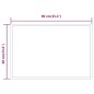 vidaXL Espejo de baño con LED 90x60 cm vidaXL Espejo de baño con LED 90x60 cm