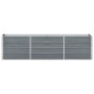 vidaXL Arriate de jardín de acero galvanizado gris 240x40x45 cm vidaXL Arriate de jardín de acero galvanizado gris 240x40x45 cm
