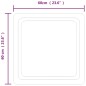 vidaXL Espejo de baño con LED 60x60 cm vidaXL Espejo de baño con LED 60x60 cm