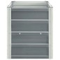 vidaXL Arriate de jardín de acero galvanizado gris 240x40x45 cm vidaXL Arriate de jardín de acero galvanizado gris 240x40x45 cm