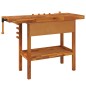 vidaXL Banco trabajo cajón y tornillos banco madera acacia 124x52x83cm vidaXL Banco trabajo cajón y tornillos banco madera acacia 124x52x83cm
