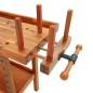 vidaXL Banco trabajo cajón y tornillos banco madera acacia 124x52x83cm vidaXL Banco trabajo cajón y tornillos banco madera acacia 124x52x83cm