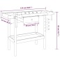 vidaXL Banco trabajo cajón y tornillos banco madera acacia 124x52x83cm vidaXL Banco trabajo cajón y tornillos banco madera acacia 124x52x83cm