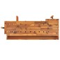 vidaXL Banco de trabajo cajones y tornillos banco acacia 124x52x83 cm