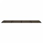 vidaXL Marquesina de puerta policarbonato negro 350x100 cm
