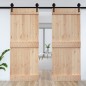 vidaXL Puerta NARVIK madera maciza pino 95x210 cm