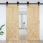 vidaXL Puerta NARVIK madera maciza pino 80x210 cm vidaXL Puerta NARVIK madera maciza pino 80x210 cm