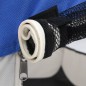 vidaXL Parque de perros plegable y bolsa transporte azul 145x145x61cm