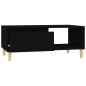 vidaXL Mesa de centro madera contrachapada negro 90x50x36,5 cm vidaXL Mesa de centro madera contrachapada negro 90x50x36,5 cm