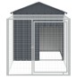 vidaXL Jaula gallinas con corral acero galvanizado gris 117x201x123 cm vidaXL Jaula gallinas con corral acero galvanizado gris 117x201x123 cm
