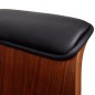 vidaXL Sillón giratorio de madera curvada y cuero sintético vidaXL Sillón giratorio de madera curvada y cuero sintético