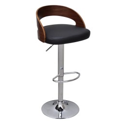 vidaXL Taburetes de cocina 2 unidades madera curvada blanco 