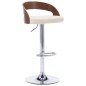 vidaXL Taburetes de cocina 2 uds cuero sintético madera curvada crema vidaXL Taburetes de cocina 2 uds cuero sintético madera curvada crema