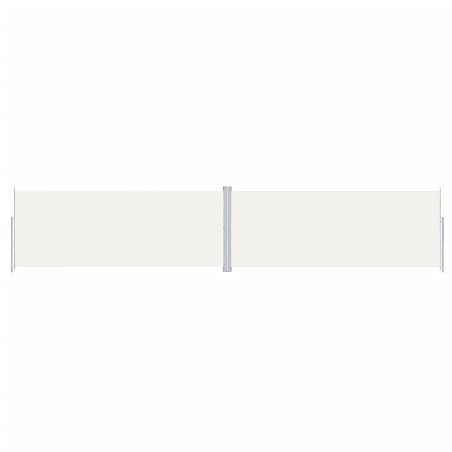 vidaXL Toldo lateral retráctil crema 200x1000 cm