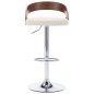 vidaXL Taburetes de cocina 2 uds cuero sintético madera curvada crema vidaXL Taburetes de cocina 2 uds cuero sintético madera curvada crema