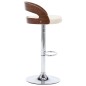 vidaXL Taburetes de cocina 2 uds cuero sintético madera curvada crema vidaXL Taburetes de cocina 2 uds cuero sintético madera curvada crema