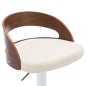vidaXL Taburetes de cocina 2 uds cuero sintético madera curvada crema vidaXL Taburetes de cocina 2 uds cuero sintético madera curvada crema
