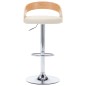 vidaXL Taburetes de cocina 2 uds cuero sintético madera curvada crema vidaXL Taburetes de cocina 2 uds cuero sintético madera curvada crema
