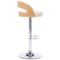 vidaXL Taburetes de cocina 2 uds cuero sintético madera curvada crema vidaXL Taburetes de cocina 2 uds cuero sintético madera curvada crema