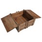 vidaXL Mesa de centro de madera maciza reciclada 65x65x38 cm vidaXL Mesa de centro de madera maciza reciclada 65x65x38 cm