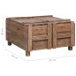 vidaXL Mesa de centro de madera maciza reciclada 65x65x38 cm vidaXL Mesa de centro de madera maciza reciclada 65x65x38 cm