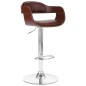 vidaXL Taburete de cocina cuero sintético marrón vidaXL Taburete de cocina cuero sintético marrón