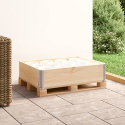 vidaXL Collar de caja de pallet madera maciza de pino 60x80 cm