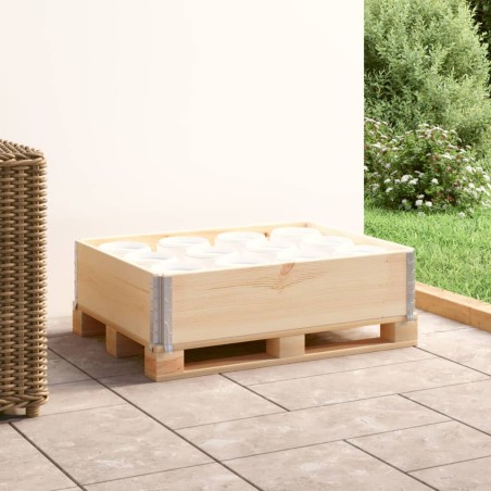 vidaXL Collar de caja de pallet madera maciza de pino 60x80 cm