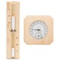 vidaXL Higrotermógrafo y reloj de arena para sauna 2 en 1 madera pino vidaXL Higrotermógrafo y reloj de arena para sauna 2 en 1 madera pino