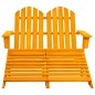 vidaXL Otomana Adirondack de jardín 2 plazas madera de abeto naranja vidaXL Otomana Adirondack de jardín 2 plazas madera de abeto naranja
