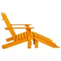 vidaXL Otomana Adirondack de jardín 2 plazas madera de abeto naranja vidaXL Otomana Adirondack de jardín 2 plazas madera de abeto naranja