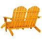vidaXL Otomana Adirondack de jardín 2 plazas madera de abeto naranja vidaXL Otomana Adirondack de jardín 2 plazas madera de abeto naranja