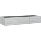vidaXL Arriate de acero galvanizado plateado 240x80x45 cm vidaXL Arriate de acero galvanizado plateado 240x80x45 cm