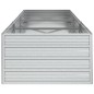 vidaXL Arriate de acero galvanizado plateado 240x80x45 cm vidaXL Arriate de acero galvanizado plateado 240x80x45 cm