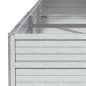 vidaXL Arriate de acero galvanizado plateado 240x80x45 cm vidaXL Arriate de acero galvanizado plateado 240x80x45 cm