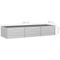 vidaXL Arriate de acero galvanizado plateado 240x80x45 cm vidaXL Arriate de acero galvanizado plateado 240x80x45 cm
