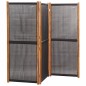 vidaXL Biombo divisor de 3 paneles negro 210x180 cm vidaXL Biombo divisor de 3 paneles negro 210x180 cm