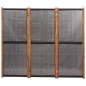 vidaXL Biombo divisor de 3 paneles negro 210x180 cm vidaXL Biombo divisor de 3 paneles negro 210x180 cm