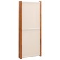 vidaXL Biombo divisor de 5 paneles blanco crema 350x180 cm vidaXL Biombo divisor de 5 paneles blanco crema 350x180 cm